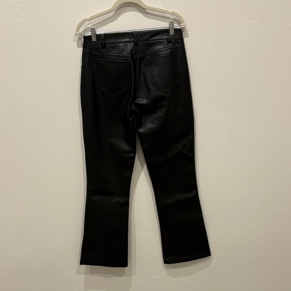 Free People Black Faux Leather Pants - Picture 4 of 4